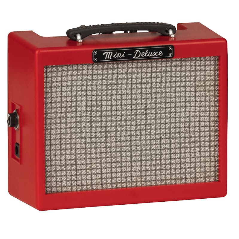 Fender Mini Deluxe Red Mini Amp Guitar Amplifier Combo image 1