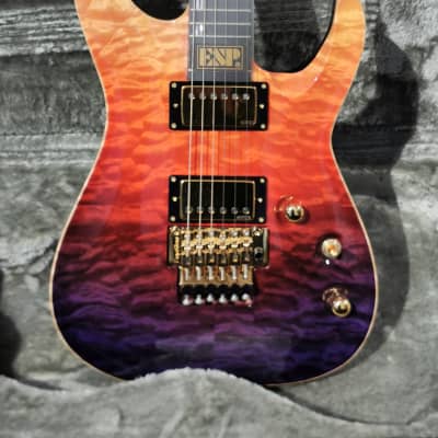 ESP Horizon CTM FR See Thru Pink Purple Gradation Finish High-End Guitar image 10