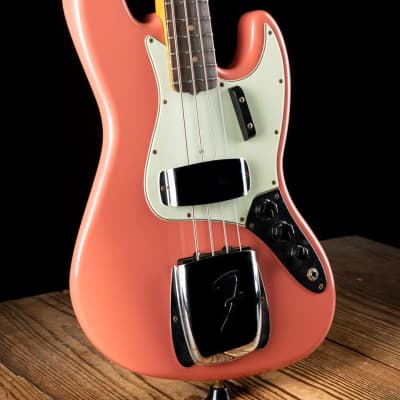 Fender 1964 Journeyman Relic Jazz Bass - Super Faded Aged Tahitian Coral - Free Shipping image 3