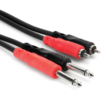 Hosa Stereo Interconnect Cable - Dual 1/4 TS to Dual RCA 6m image 4