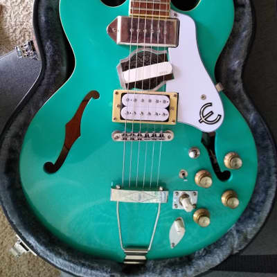 Epiphone Casino Coupe Turquoise with Humbucker Bridge and