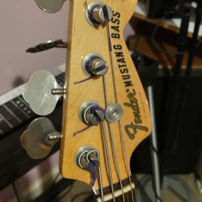 Vintage Fender Mustang Bass 1974 Sunburst image 10