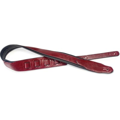 STAGG SPFL 40 RED Red Padded Leatherette Guitar Strap with a Triangular End for sale