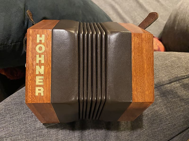 Hohner C48 English Concertina Walnut Reverb