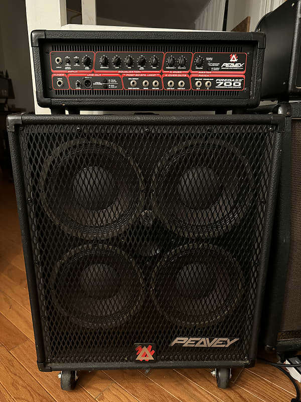 Peavey Firebass 700Watt Bass Head 2000s with 4x10 cab Reverb