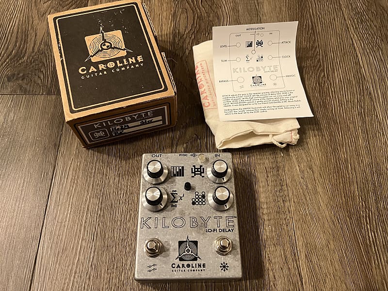 Caroline Guitar Company Kilobyte LoFi Delay Pedal Raw Reverb