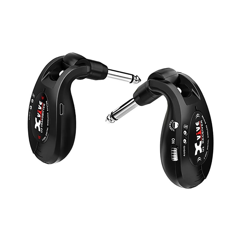 Mint Xvive U2 Wireless System Electric Guitar Live Stage Transmitter Receiver Black image 1