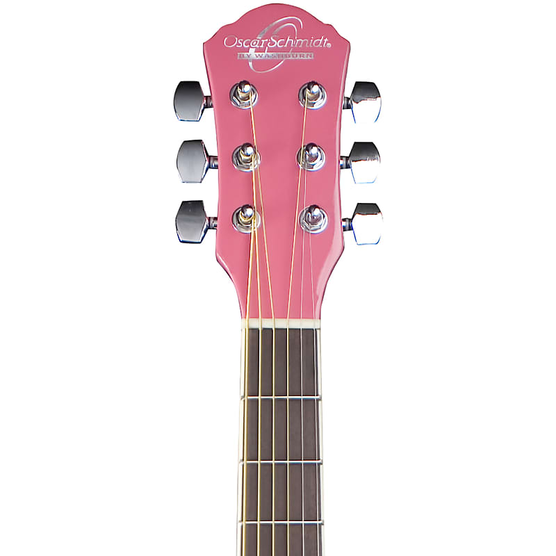 Oscar Schmidt OG1-P 3/4 Size Student Dreadnought Pink | Reverb