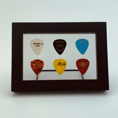 4” x 6” Clear Guitar Pick Display - Holds 6 Picks - FRAME INCLUDED image 2