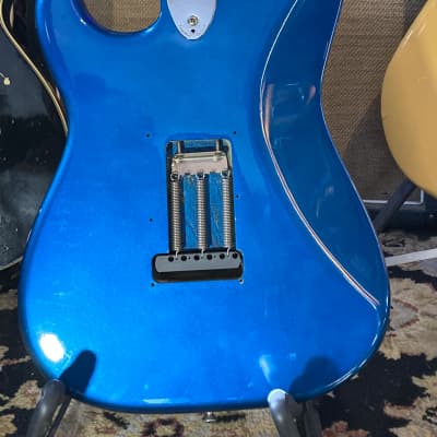 Squier by Fender ST-55 JV Stratocaster MIJ Vintage RARE c. 1983 - Metallic Blue image 4