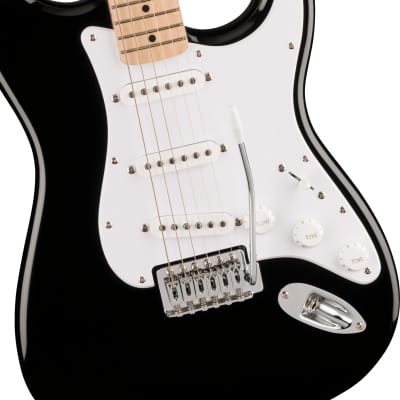SQUIER - Squier Sonic Stratocaster  Maple Fingerboard  White Pickguard  Black - 0373152506 image 3