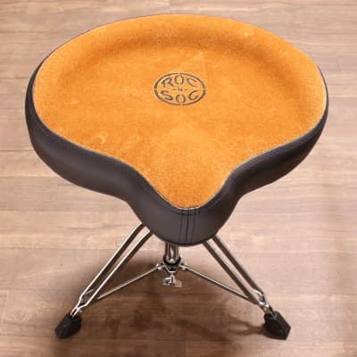 Roc-n-Soc Drum Throne Manual Spindle - Tan Original Seat MS O-T image 1