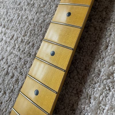 Warmoth Stratocaster neck maple w Nitro incl. vintage tuners fatback 1-11/16" fender strat image 5