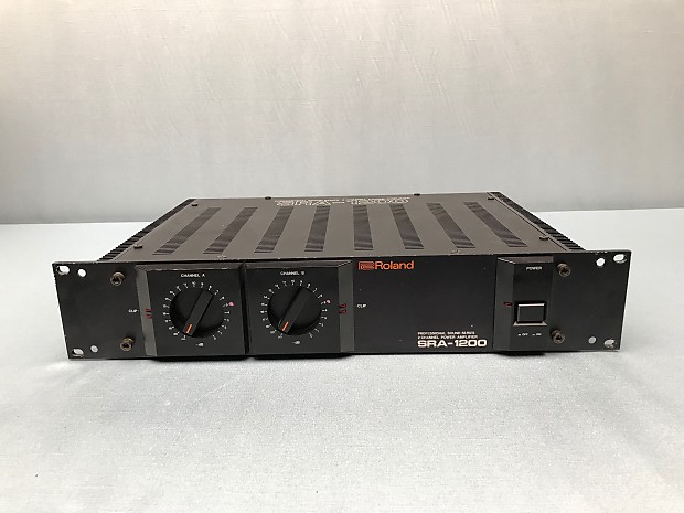 Roland SRA 1200 Power Amp 170 watts 2 Channels Guitar Bass PA Amplifier