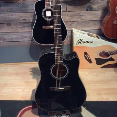 Takamine GD30CE- BLK G30 Series Dreadnought Cutaway Acoustic/Electric Guitar Gloss Black image 2