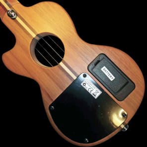 Teton STEU102T Tenor Electric Solid Body Ukulele with jacks for MP3, headphone & amp, satin mahogany image 3
