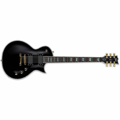 ESP LTD EC-1000 BLK Black Electric Guitar with Free Case image 3