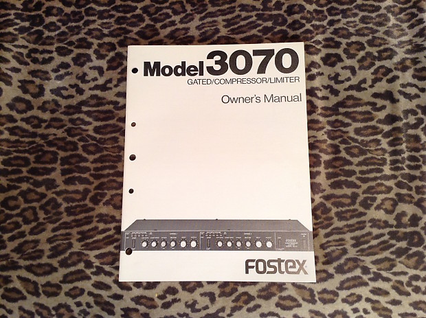 Fostex 3070 Gated Compressor/Limiter | Reverb