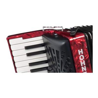 Hohner Bravo II 48 Chromatic Piano Key Accordion (Red) image 6