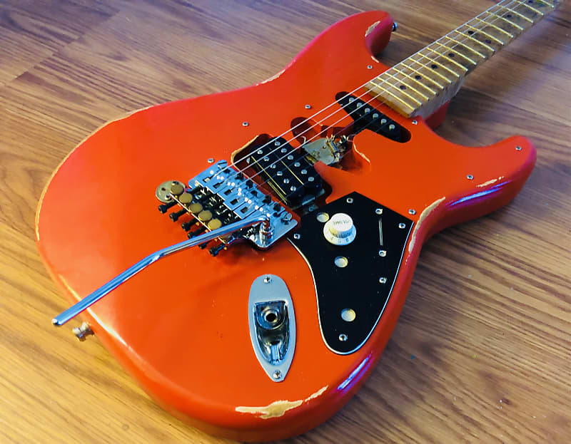 Palermo PG3 Guitar EVH Van Halen Style Frankenstein Limited Reverb