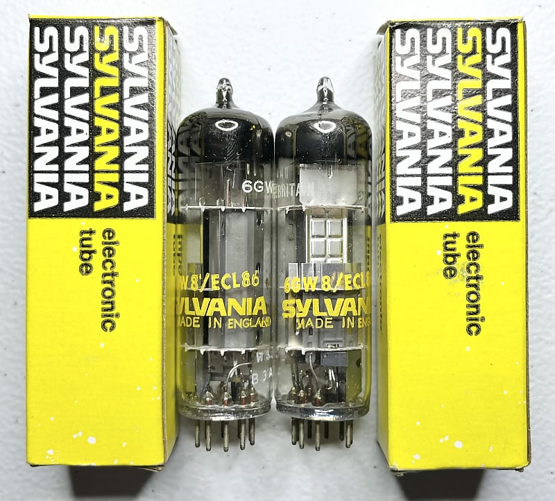 6GW8 ECL86 Mullard Blackburn Matching Tubes Same Codes NOS | Reverb