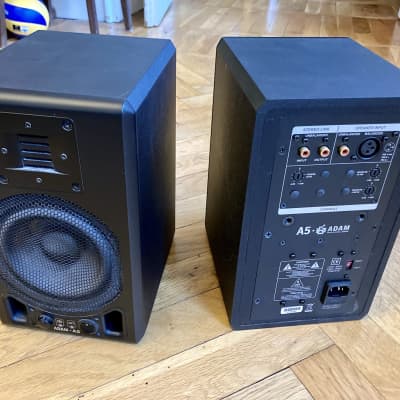 ADAM Audio A5 Active Nearfield Monitors (Pair) 2000s - Black for sale