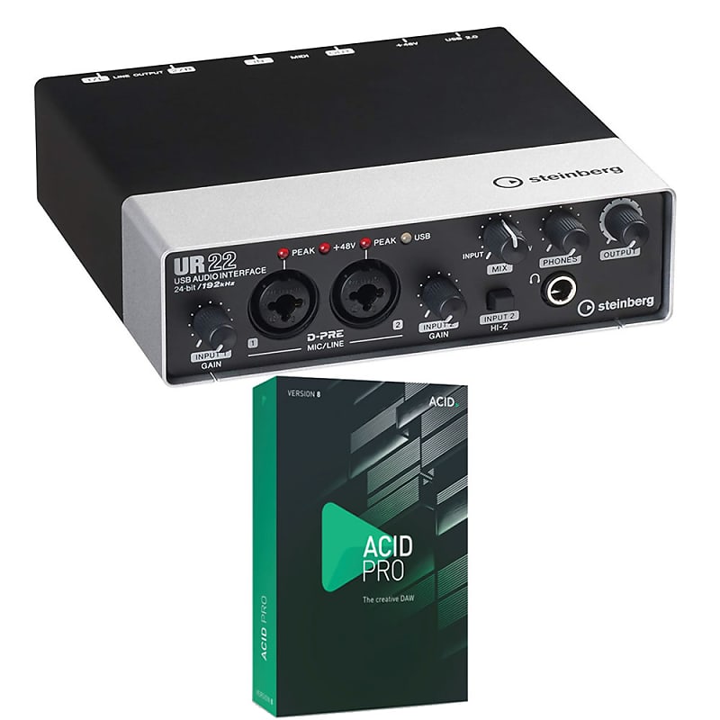 Steinberg UR22 MKII USB Audio Interface w/ FREE Acid Pro 8 Reverb