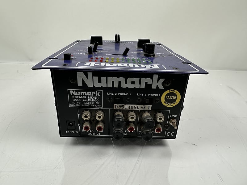 【音出確認済】Numark DM905 Blue Dog DJミキサー Numark Preamp Professional DJ Mixer Model DM905 Blue Box NO