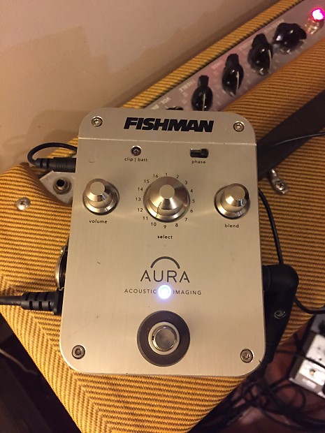 Fishman Aura Nylon String Acoustic Guitar Imaging Pedal 2008-2010  Silver/Black