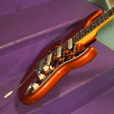 2023 Partscaster Strat-Style Electric Guitar Orange Fralins (VIDEO! Ready to Go) image 15