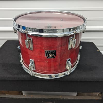 1980s Tama Japan Cherry Wine Lacquer 9 x 13" Superstar Tom - Looks Really Good - Sounds Great! image 1