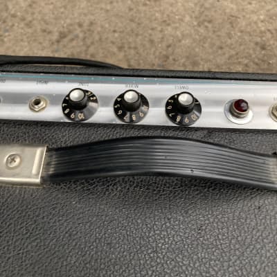 Fender Spring Reverb Unit Head Vintage Silverpanel 70s all original Tags Electric Guitar tube head effect - Silver panel black image 6