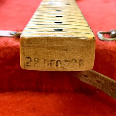 Fender Stratocaster guitar neck 1972 - Maple original vintage USA 3 bolt image 4