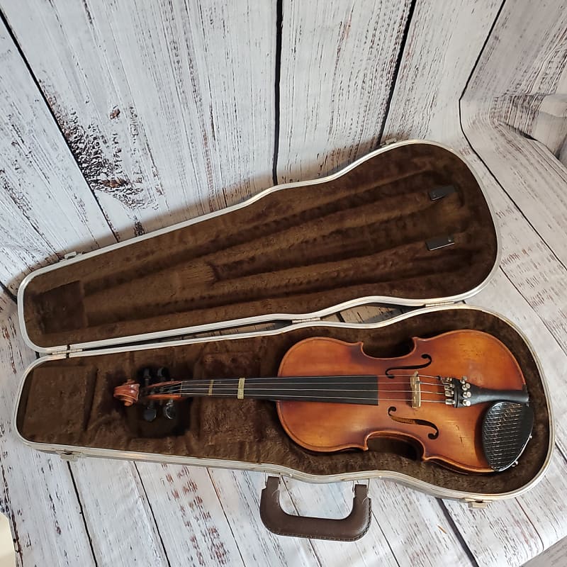 Copy of Antonius Stradivarius Cremonsis, Made in Germany, 1/2 size violin with case image 1