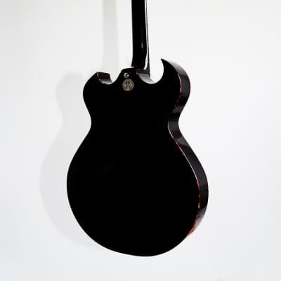 UKDC - Blast Cult Hollow Body Electric Guitar - Gloss Black image 8