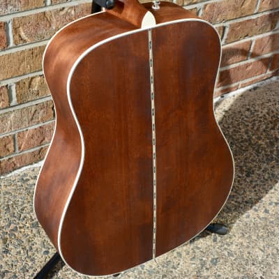 Fender PD-220E Dreadnought, All Mahogany, Ovangkol Fingerboard, Aged Cognac Burst image 9