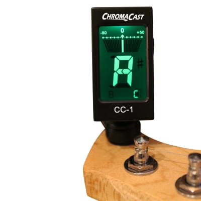 ChromaCast CC-1 Professional Clip-On Tuner for All Instruments (multi-key modes) - with Guitar, Ukulele, Violin, Bass & Chromatic Tuning Modes (also for Mandolin and Banjo) image 2