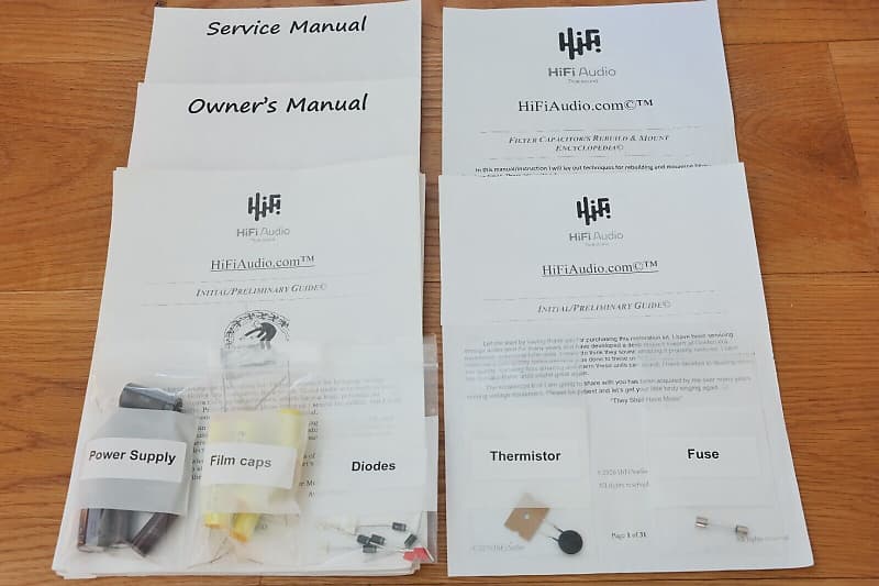 Harman Kardon Citation V restoration kit filter capacitor repair rebuild fix  			