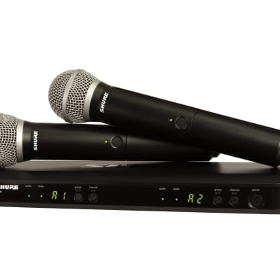 Shure BLX288/PG58 Dual Channel Wireless Handheld Microphone System - H9 Band Authorized Dealer Free Shipping! for sale