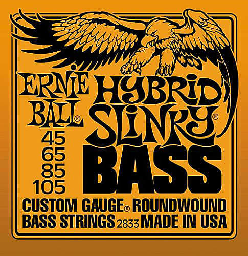 Ernie Ball Hybrid Slinky Bass Guitar String Set image 1