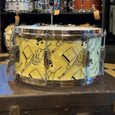 VINTAGE 1941 Ludwig & Ludwig Top Hat & Cane 2-Piece Snare and Bass Drum Outfit - 14x26, 7x14 image 10