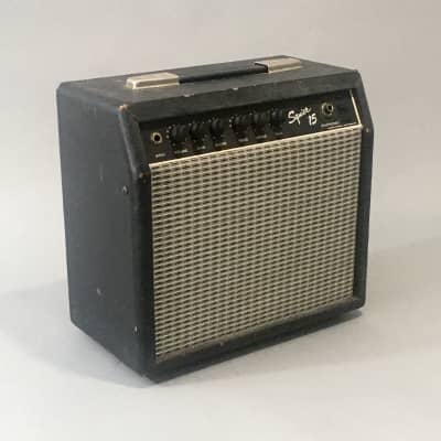 Vintage Fender Musical Instruments MIJ Squier 15 Portable Blues Amp Blackface Rivera Era Relic for sale