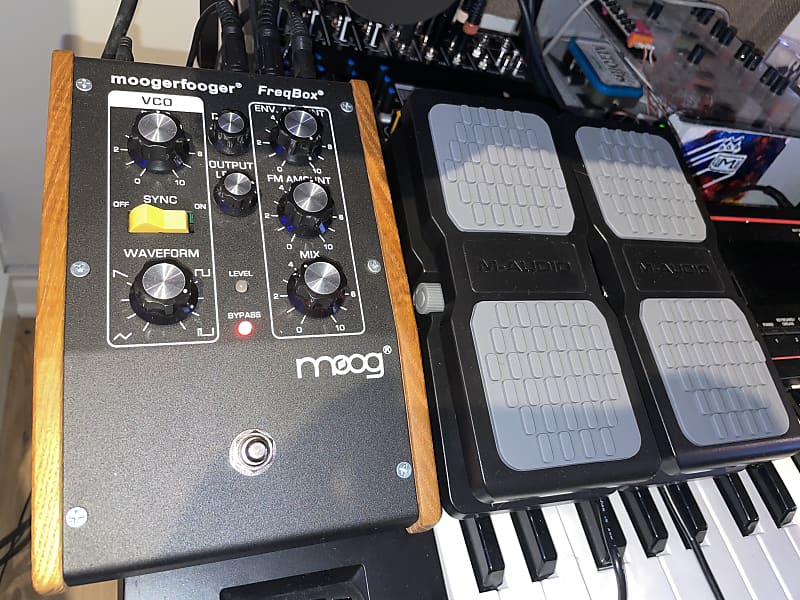 Moog Moogerfooger MF-107 FreqBox with two new expression pedals image 1