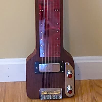 Custom Lap Steel Guitar - Mahogany Serial #218 - Red Fingerboard  2023 image 5