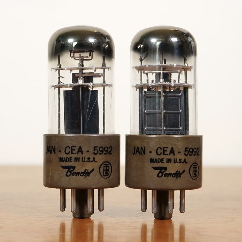 Pair of Bendix 5992 Power Tubes circa 1955 (