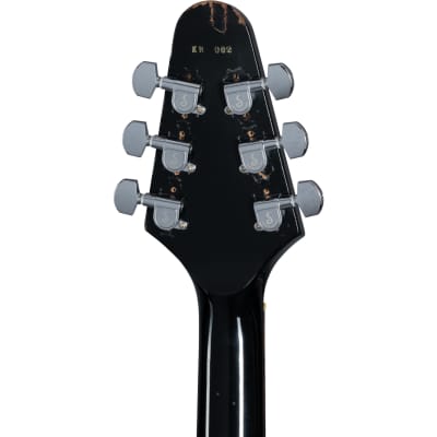 Gibson LTD 79 Flying V Kirk Hammett Electric Guitar - Aged Ebony image 2