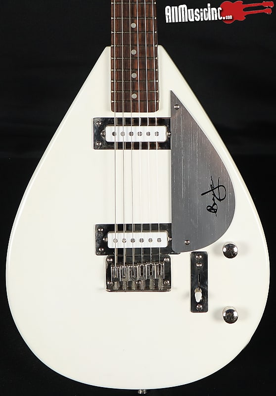 Hutchins Brian Jones Limited Edition White Teardrop Electric Hutchins Brian Jones Limited Edition White Teardrop Electric