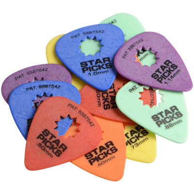 Star Pick Guitar Picks, 12-pack - 1.14 mm image 2