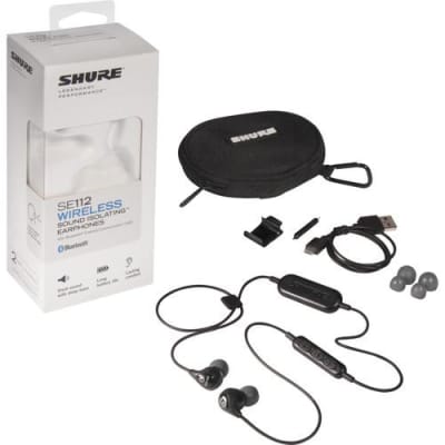 Shure SE112-K-BT1 Sound Isolating Earphones With Bluetooth Communication Cable Black image 2