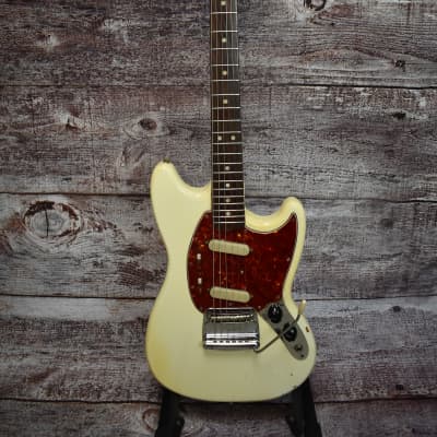 1966 Fender Mustang Olympic White image 1